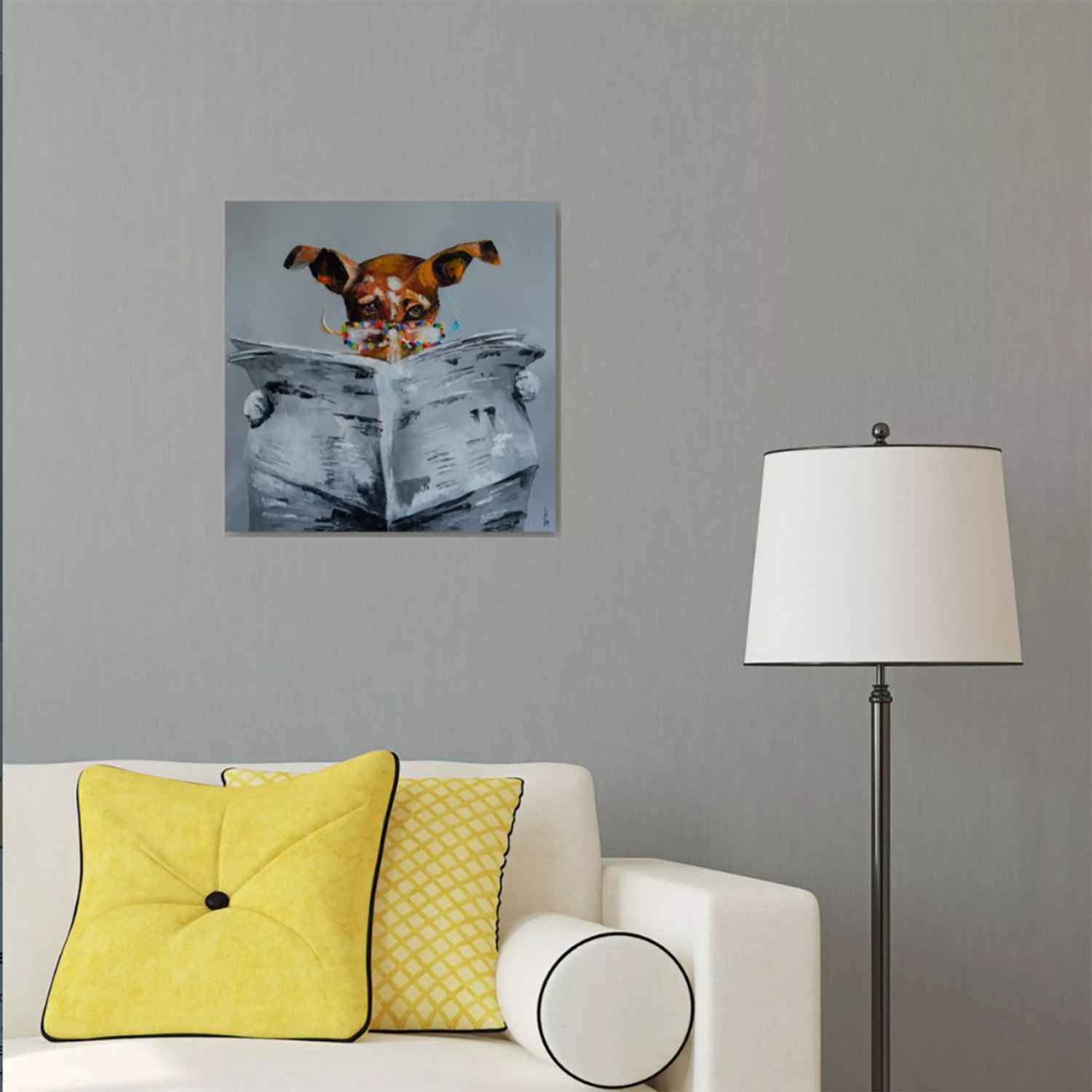 News for dog - painting