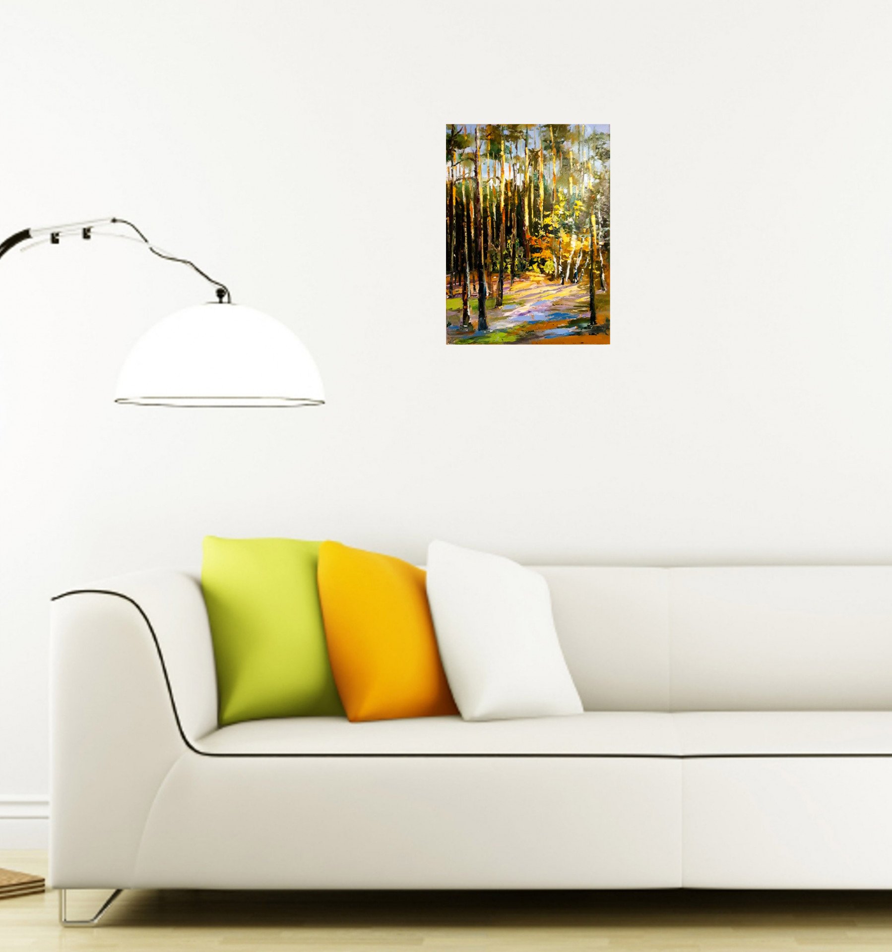Forest at noon - painting