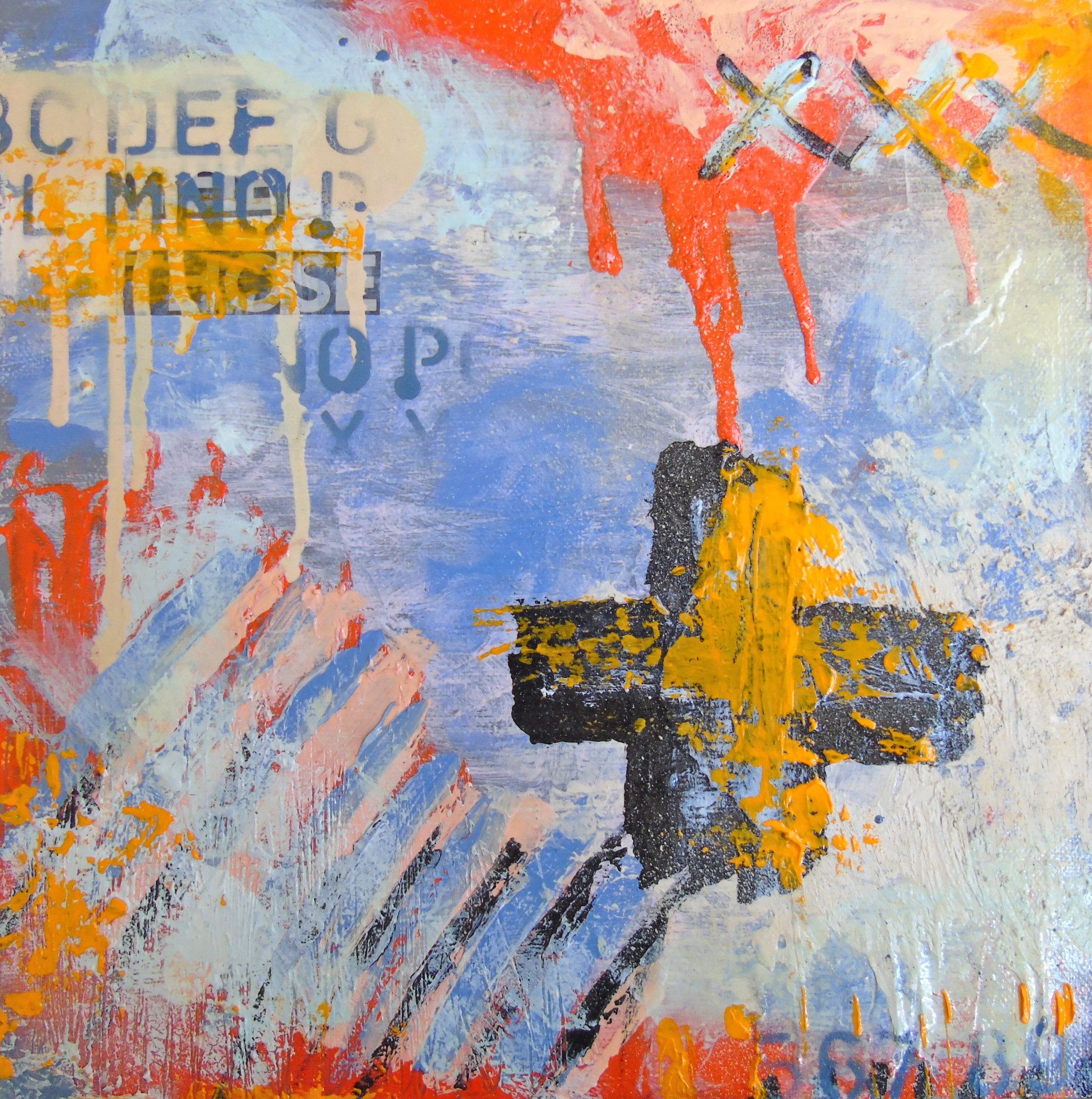 Poem for Antoni Tapies Drawing - Lorette C Luzajic