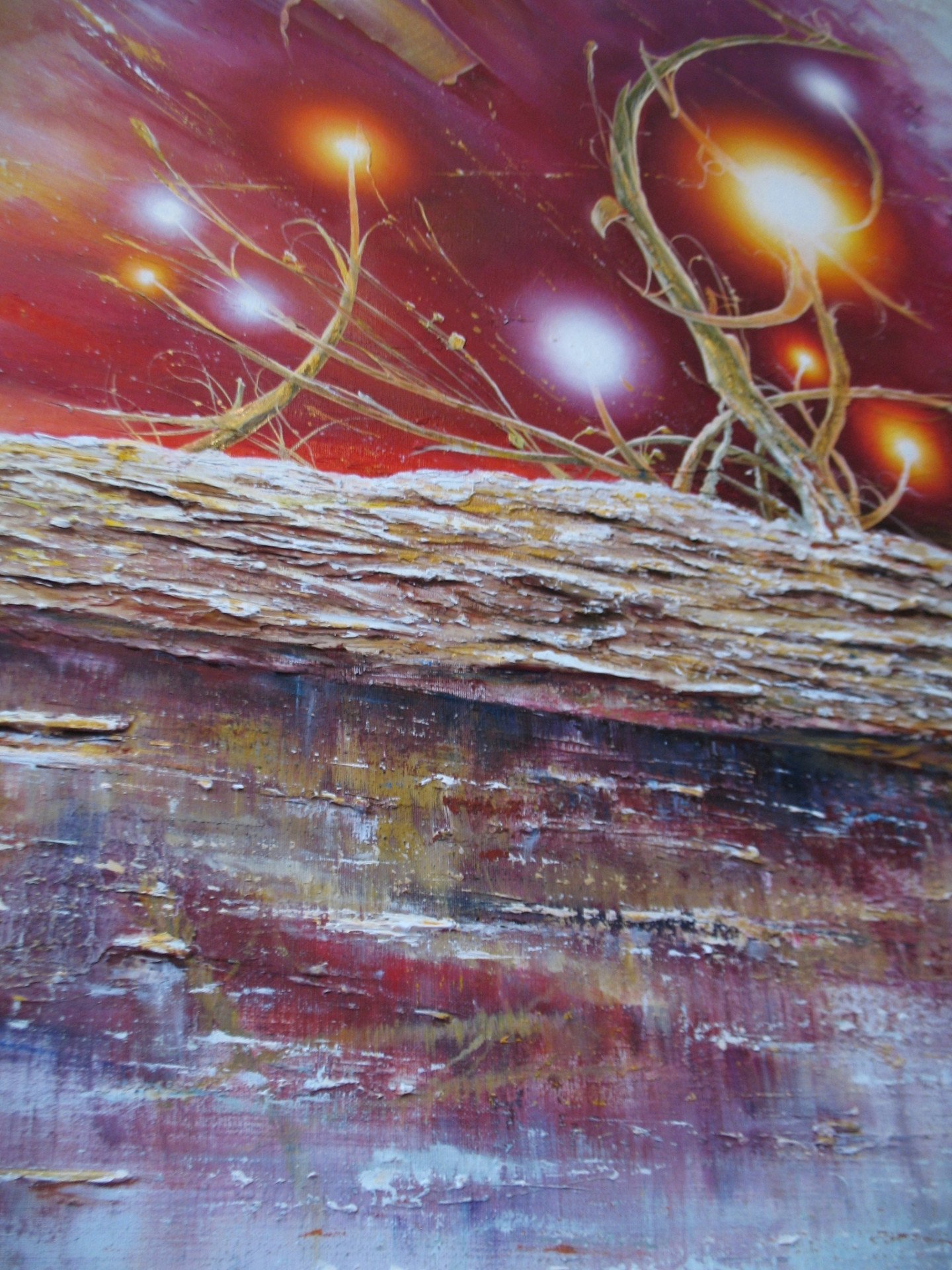 Luminous flower - painting