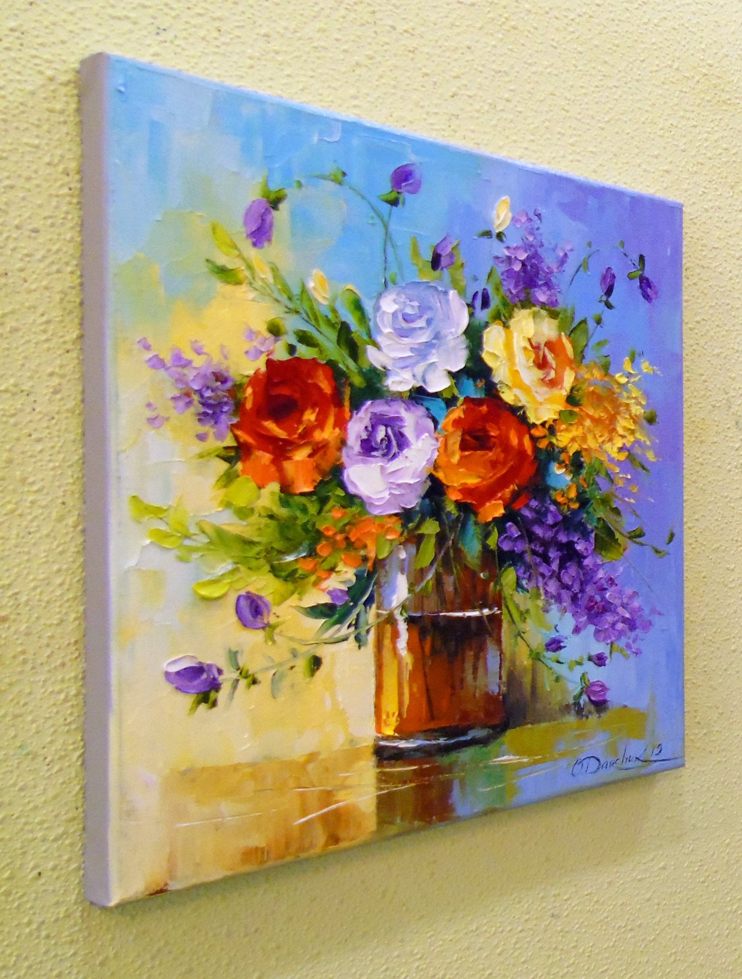 Bouquet of roses - painting