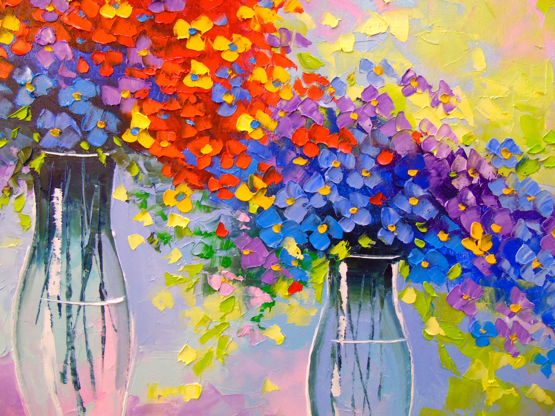 Music of multi-colored flowers - buy