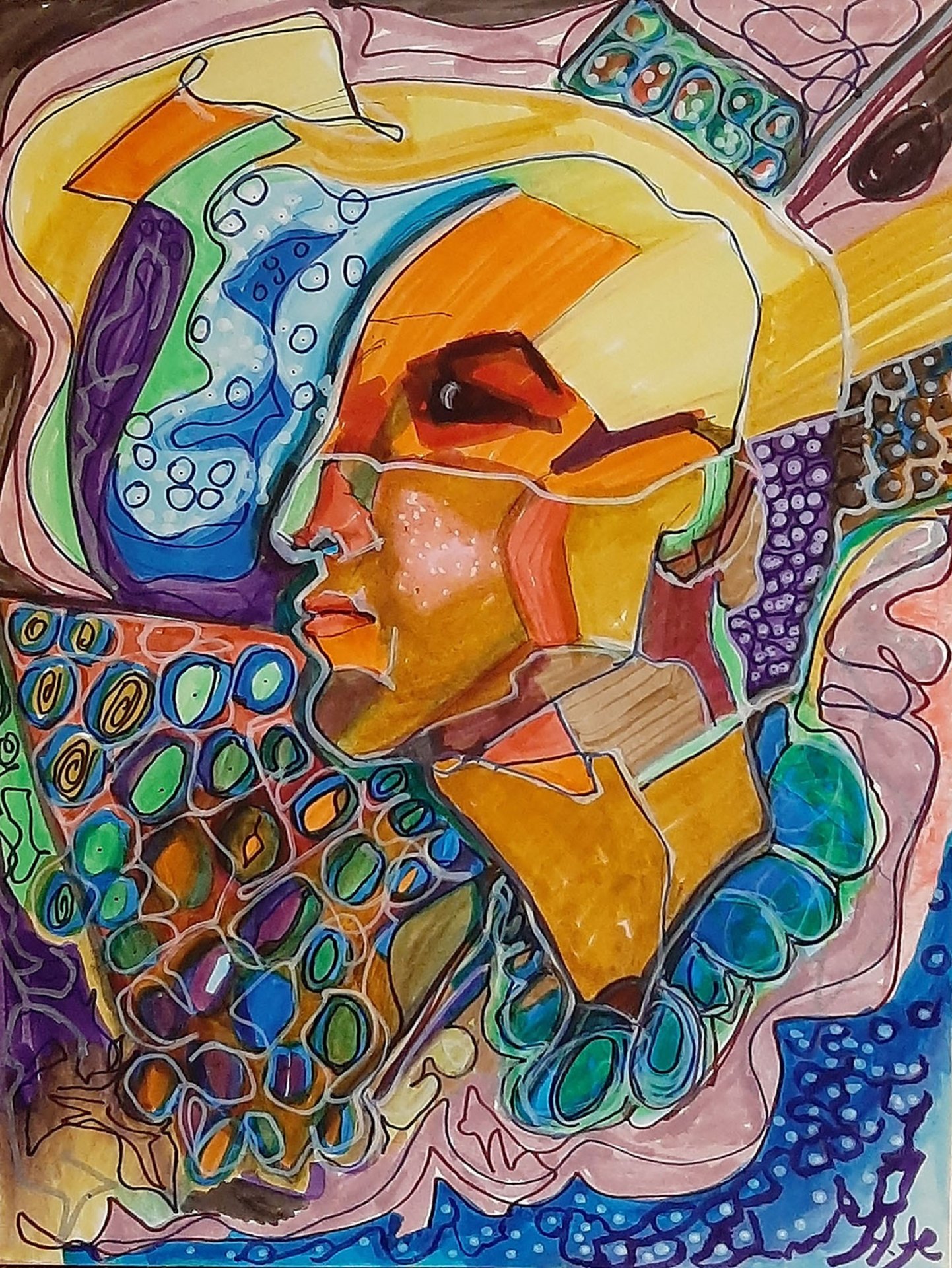 Madre y Musa Pintura de A.fe - Jose Art Gallery