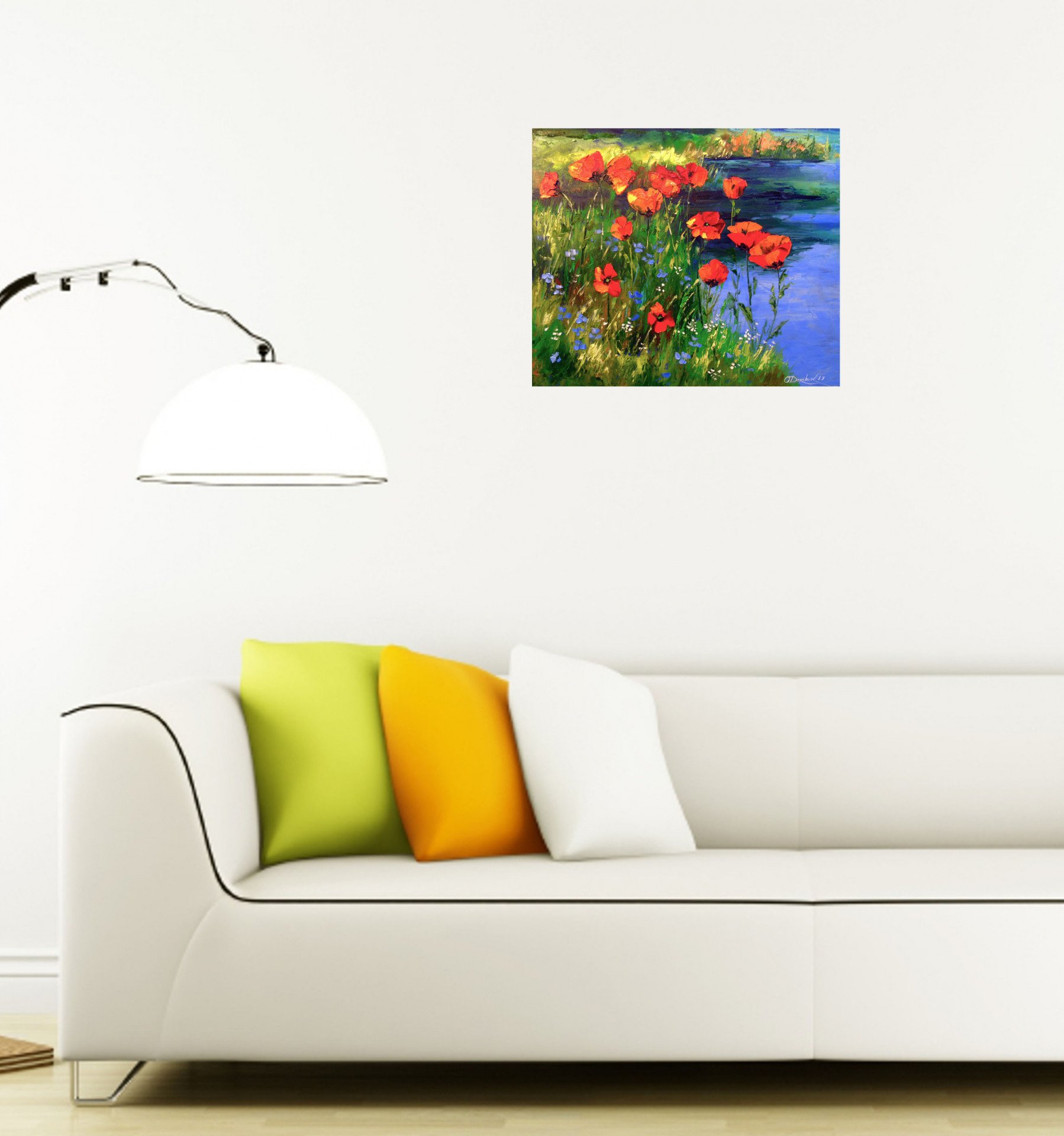 Poppies at the pond - order