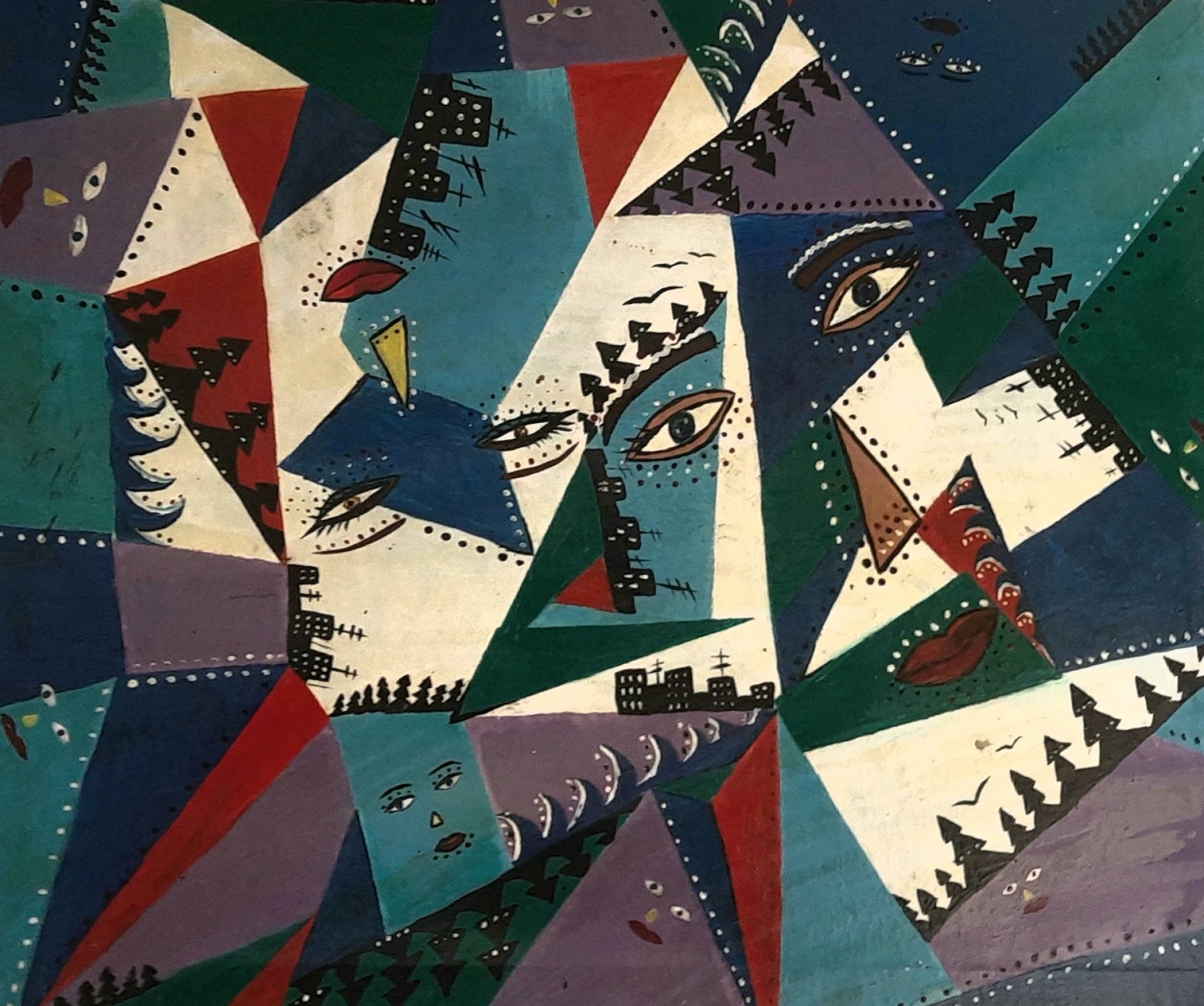Area code Painting by Irina Mohovik - Jose Art Gallery