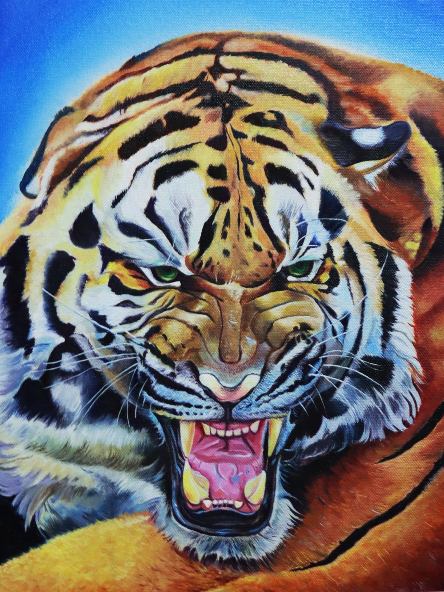 Tiger painting Painting by Ingitattoo - Jose Art Gallery