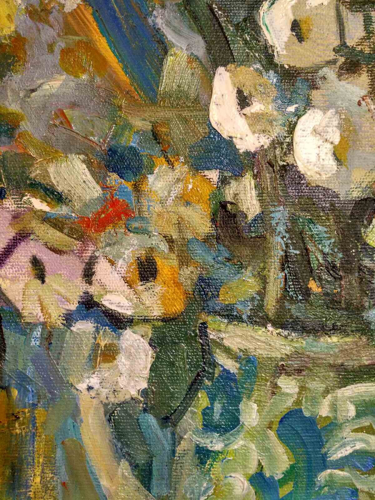August flowers - painting