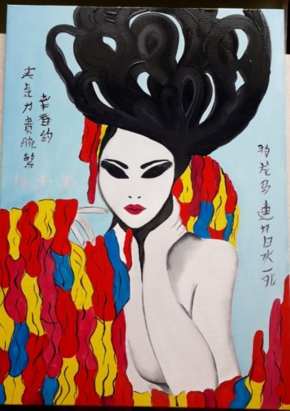 Geisha Painting by Svitlana Smolych - Jose Art Gallery