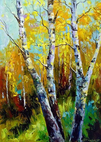 Painting "Birch" | Artist Olha Darchuk | Jose Art Gallery