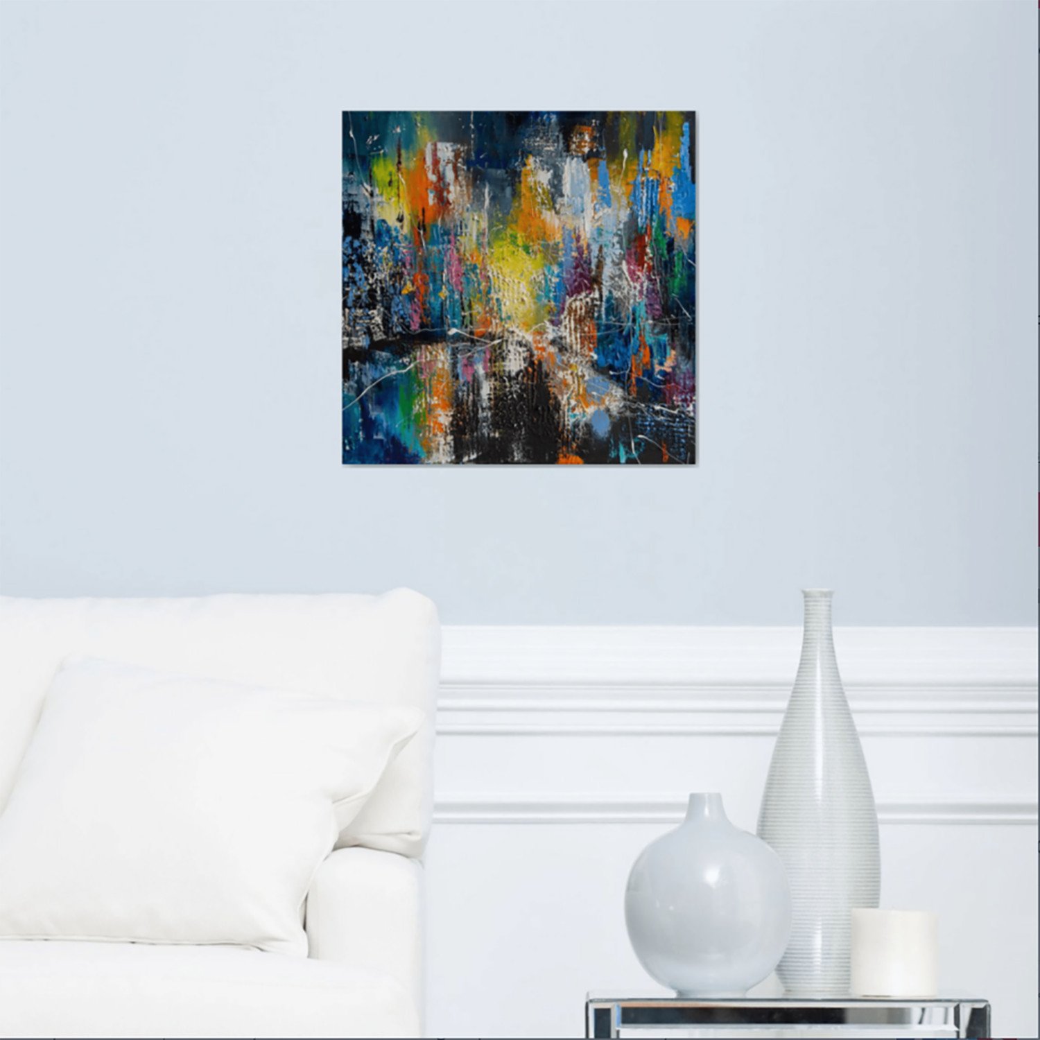 Ciudad de noche - painting