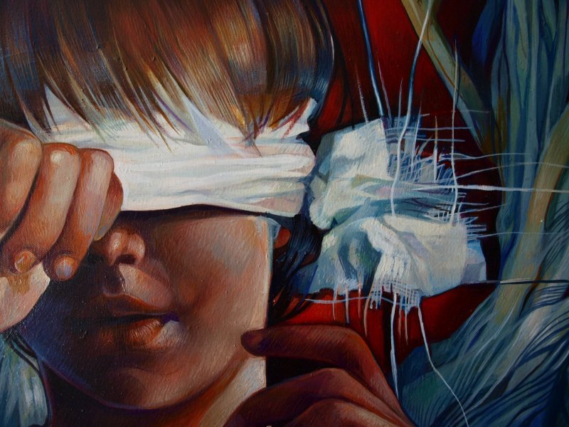 Dodatkowy obraz 7: Symbolizm Mitologiczny Malarstwo "Srebrny Budda: Droga do Samadhi", malarz Kostiantyn Amelinn olej płótno 