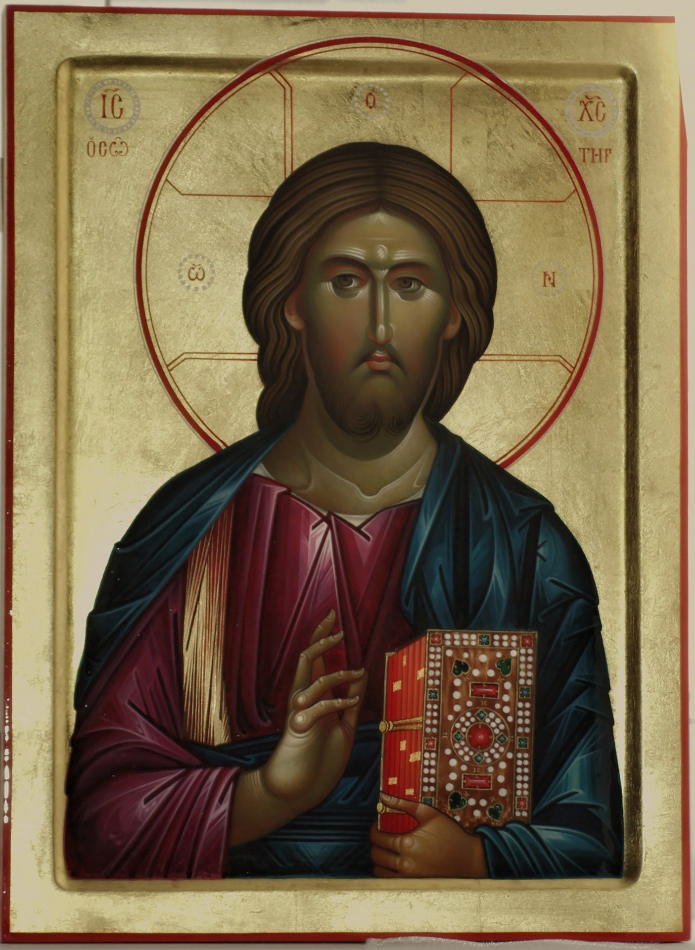 Savior Almighty Painting by Pavel Chovzhik