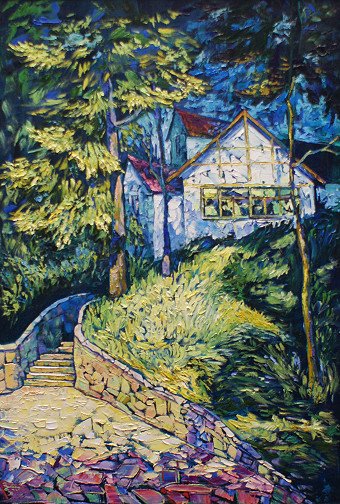 Sunny Raushen Painting by Boris Zhigalov - Jose Art Gallery
