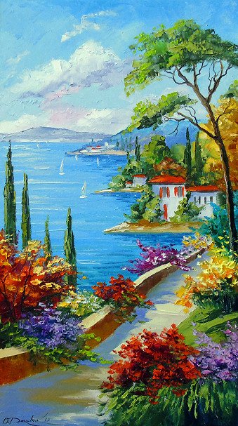 Sunny beach by the sea