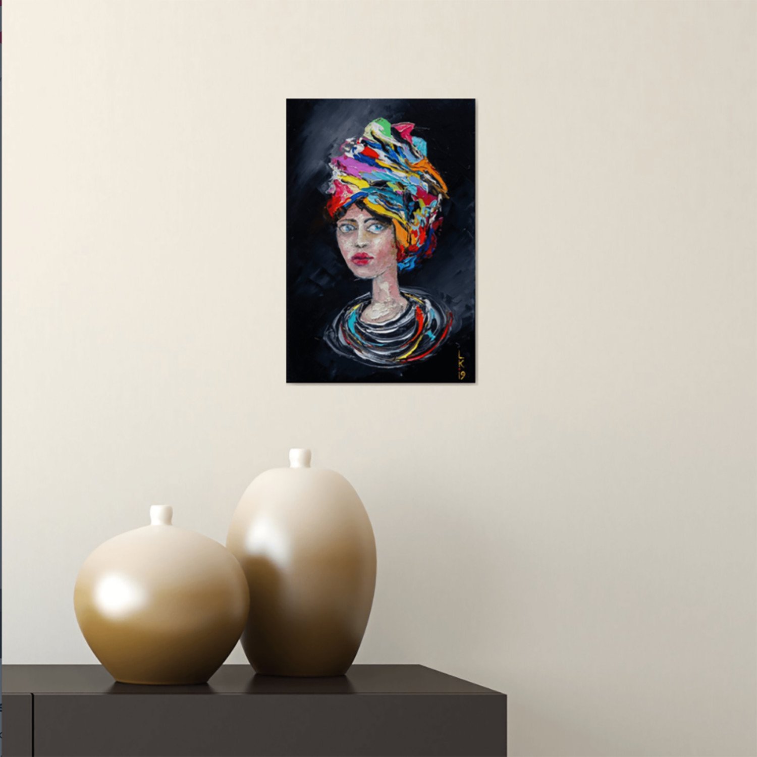 PORTRAIT OF GIRL IN TURBAN - order
