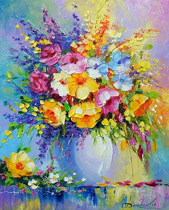 Painting "Букет летних цветов" | Artist Olha Darchuk | Jose Art Gallery
