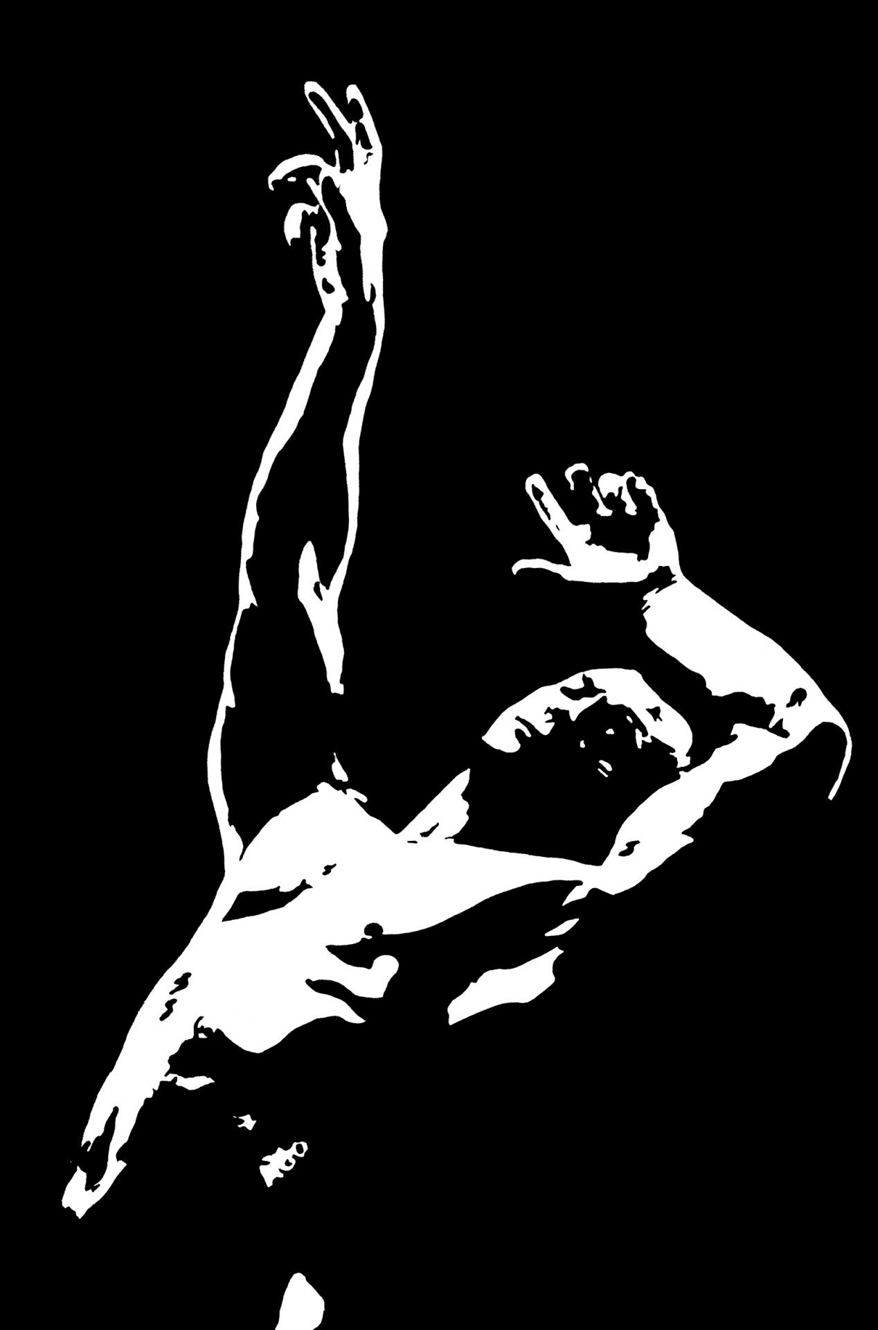 Nude Male Dancer Sensual Elegance Painting by Simona Tsvetkova