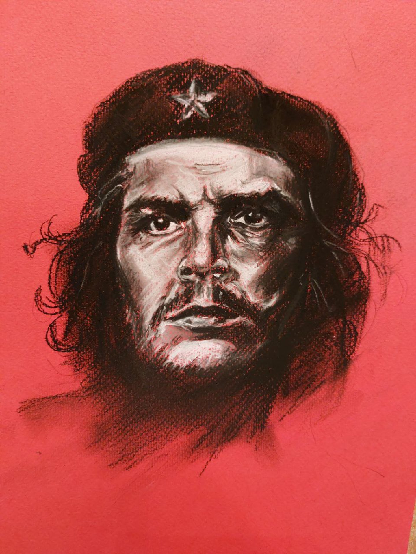 The Face of Freedom: Portrait of Che Guevara Painting by Natali Diduh