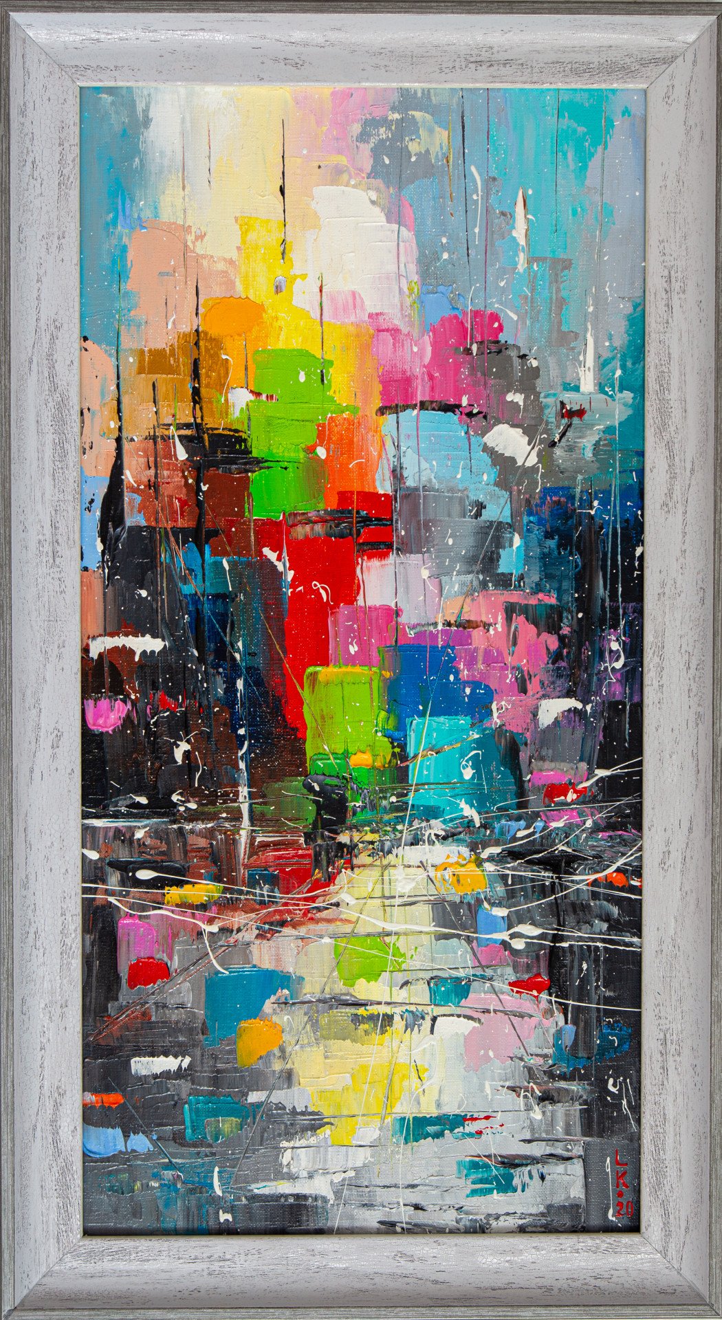 Calle soleada (enmarcada) - painting