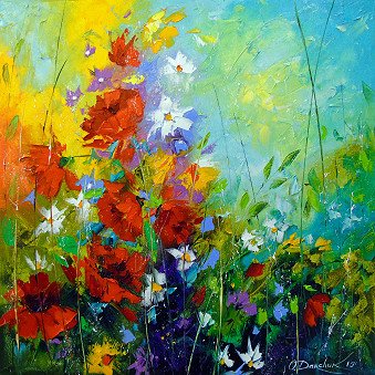 Painting "Ритм летних цветов" | Artist Olha Darchuk | Jose Art Gallery