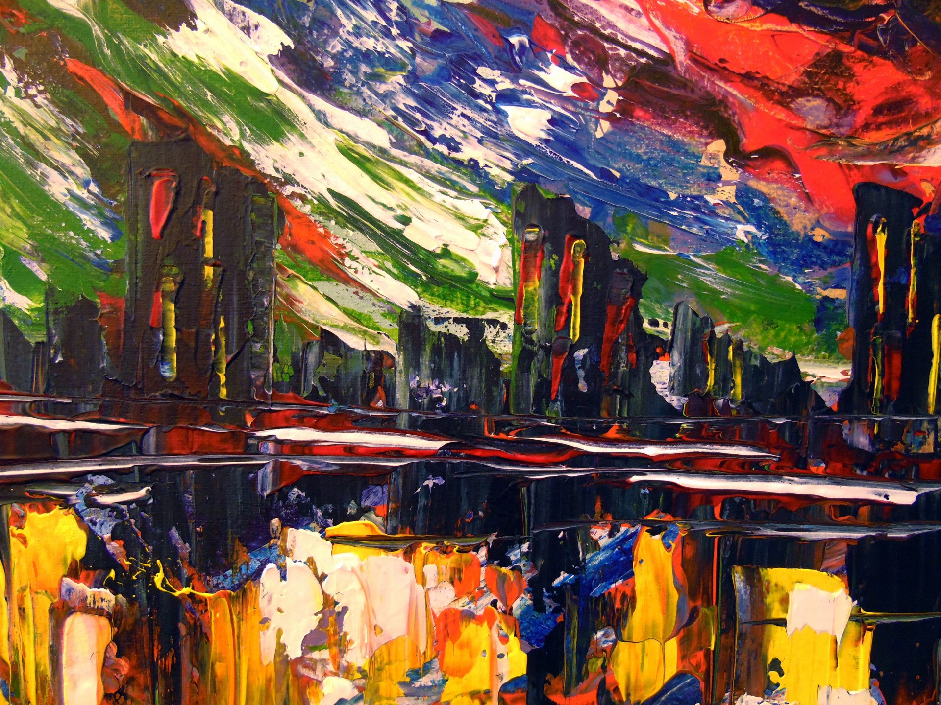 Bright storm over the city - buy