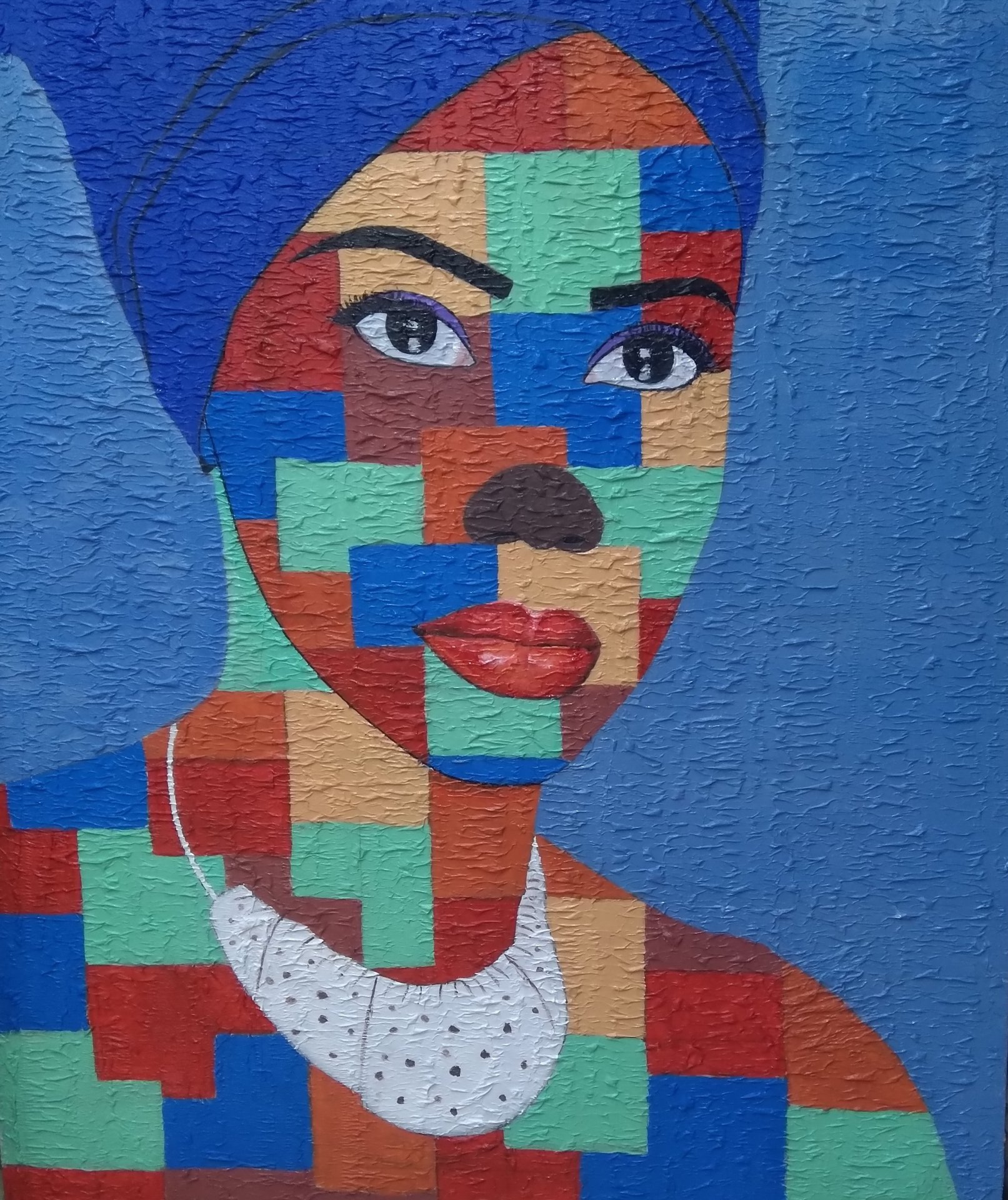Goddess of the sea Painting by Franklin Nwabueze