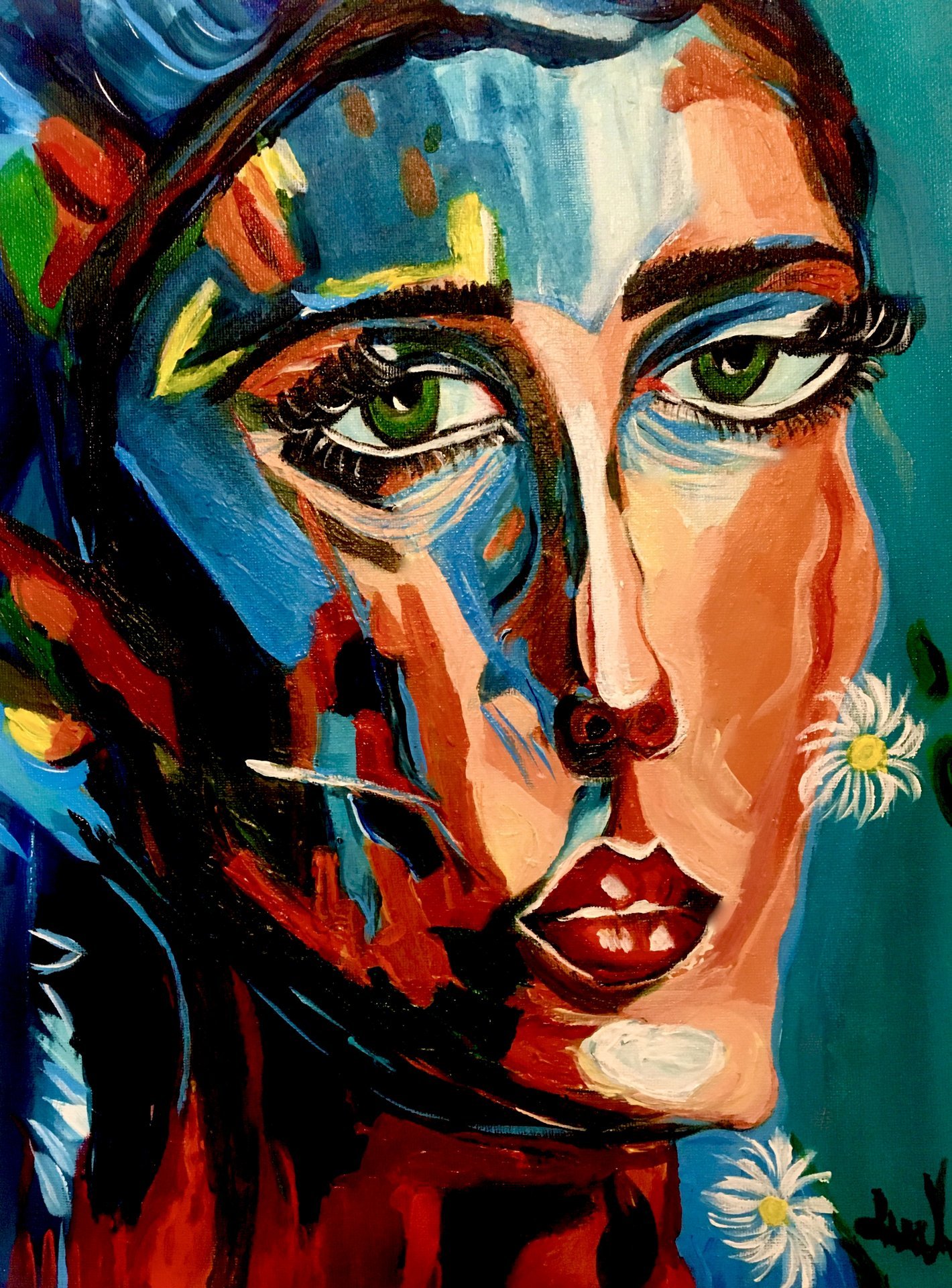 Mask of Modern Despair Painting by iren mihaylova