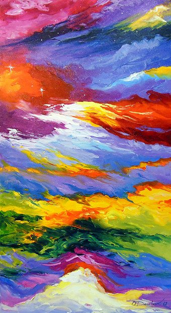 Painting "Между небом и землей" | Artist Olha Darchuk | Jose Art Gallery