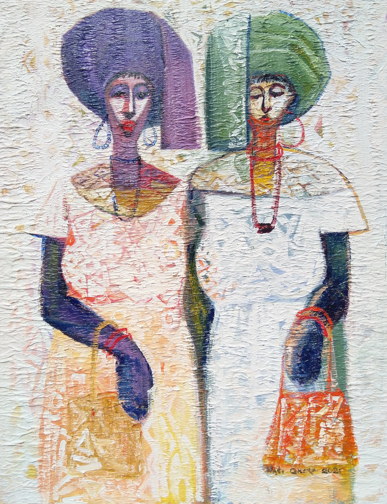 Clashes of power Drawing - Nat Okoro - Jose Art Gallery