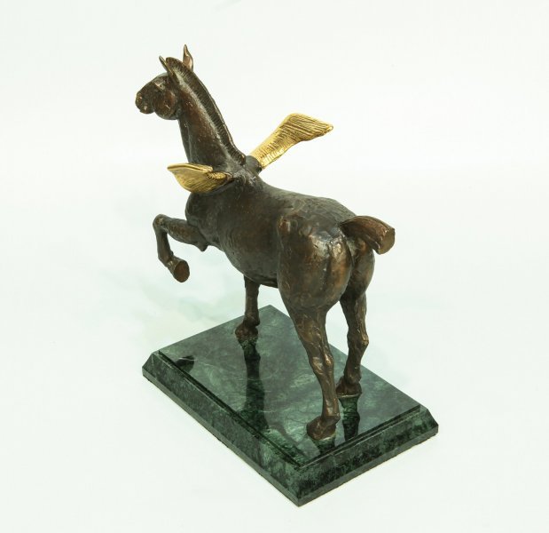 Imagem adicional 3: Arte nova Escultura mitológica Escultura "Asas Douradas de Pégaso", escultor Volodymyr Mykytenko Bronze 