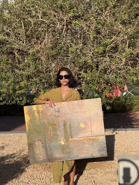 Additional view 3: Contemporary Art Landscape Painting Aventine Hill by painter Dasha Vong oil canvas 