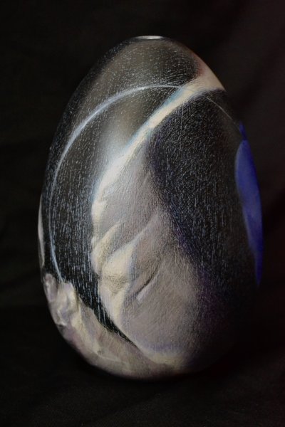 Additional view 4: Surrealism Portrait Painting Out of Space by painter Mysterious Easel acrylic wood 