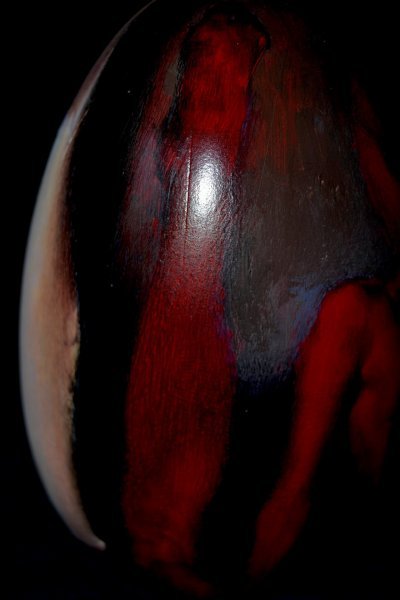 Additional view 5: Surrealism Nude Painting Shell Shape in Red by painter Mysterious Easel acrylic wood 