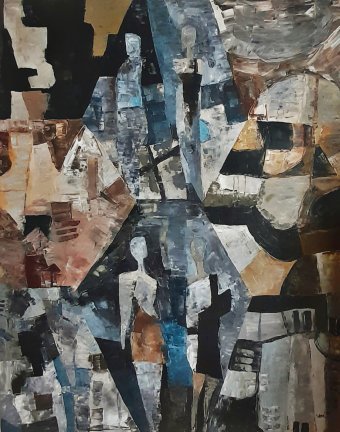 Painting "Youth Of The Nation" by painter Vercmagnus acrylic canvas at Jose Art Gallery