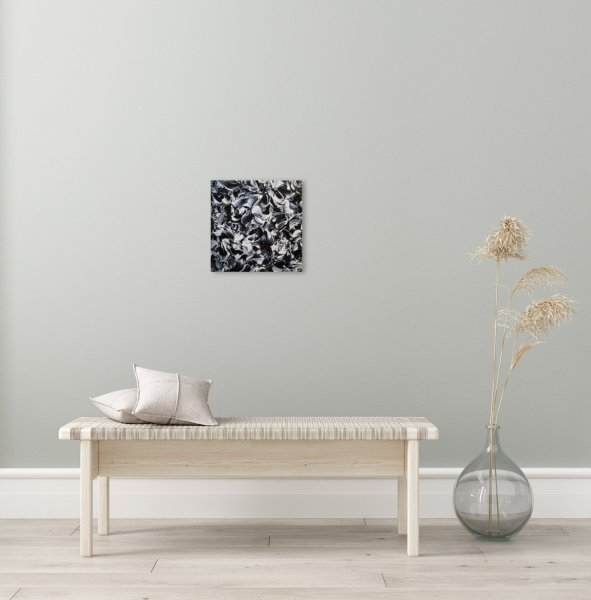 Additional view 3: Abstract Interior Painting An endless night by painter Vinet-Larente acrylic canvas 