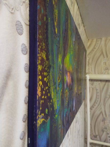 Дополнительное изображение 2: Абстракционизм Бытовой Живопись "Сияние" живописец Алексей Египцев акрил дерево 