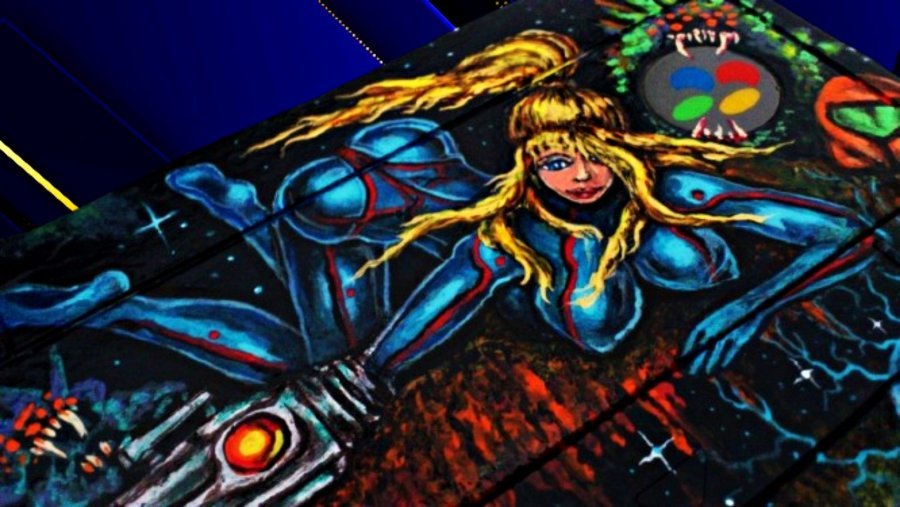 Additional view 3: Figurative Battle and War Painting SPACE WARRIOR HOT WORLD RECORD by painter ANGEL PIANGELO acrylic plastic 