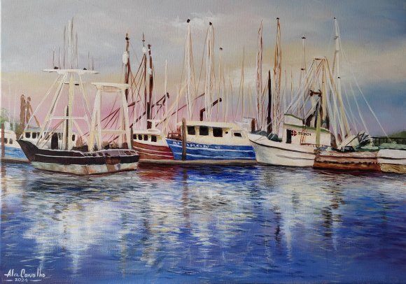 Boats Resting in the Harbor