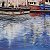 Boats Resting in the Harbor – painting
