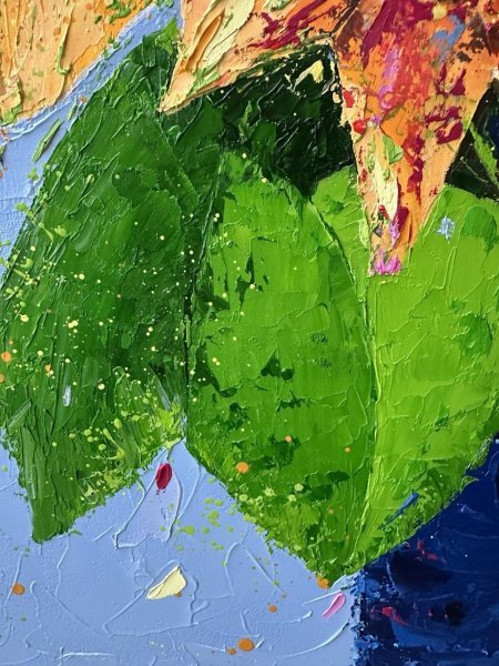 Дополнительное изображение 2: Импрессионизм Цветочный Живопись "Желтые цветы" живописец Людмила Рябкова масло холст 