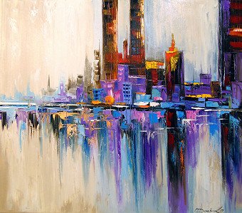 Painting "Город тетрис" | Artist Olha Darchuk | Jose Art Gallery