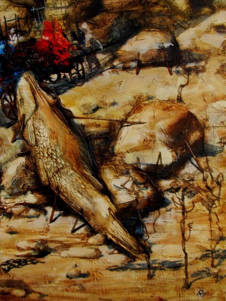 Additional view 1: Conceptual History Painting Noah: Ancient Symbols and Eternity by painter Serhiy Roy oil canvas 