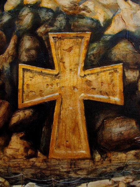 Additional view 4: Conceptual History Painting Noah: Ancient Symbols and Eternity by painter Serhiy Roy oil canvas 