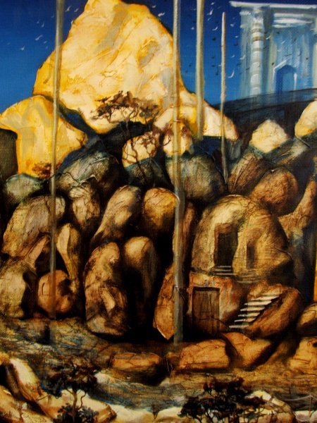 Additional view 5: Conceptual History Painting Noah: Ancient Symbols and Eternity by painter Serhiy Roy oil canvas 