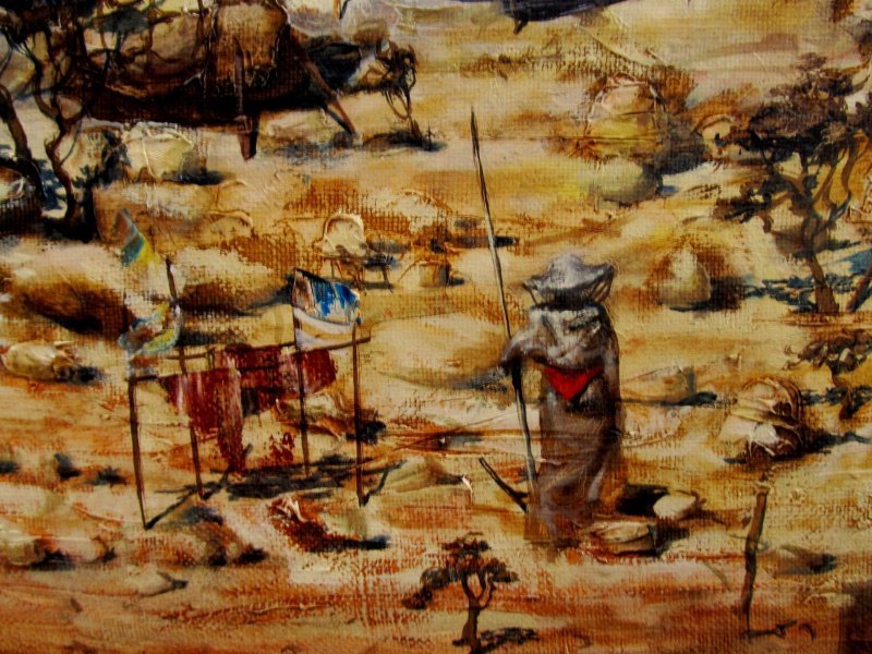 Additional view 8: Conceptual History Painting Noah: Ancient Symbols and Eternity by painter Serhiy Roy oil canvas 