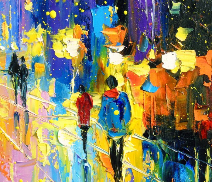 London's Evening Glow Painting by Olha Darchuk