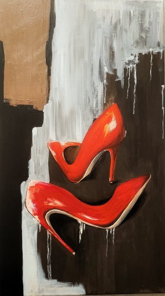 Totem of Heels: Fashioned Steps Drawing Anastasiya Anistsova