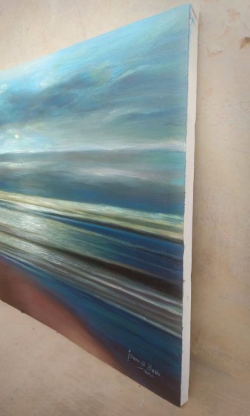 Additional view 4: Fine Art Marine Art Painting Stairway to Heaven by painter Isaac Opoku Badu acrylic canvas 