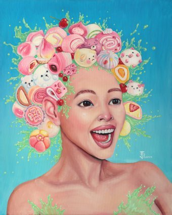 Matcha Portrait Modekunst