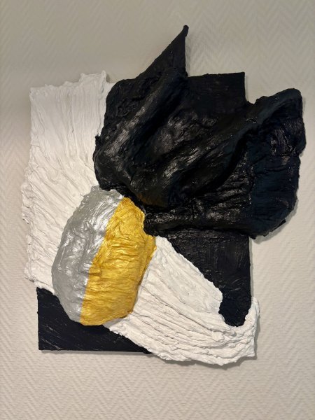 Additional view 6: Abstract Interior Painting Abstract Plaster Relief by painter Katrina acrylic plaster 